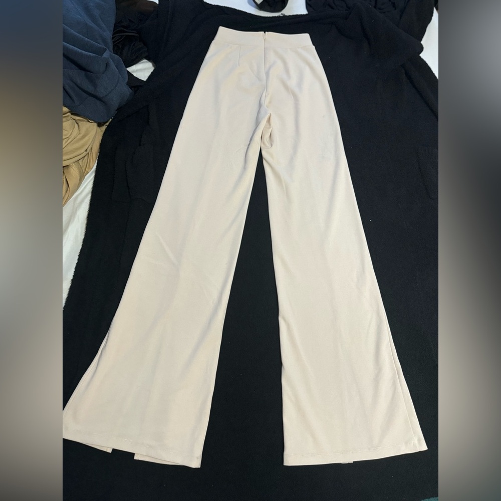 Off White Flared Pants - image 2